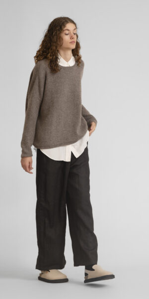 Knitwear P1890 walnut & navy - Navy, L