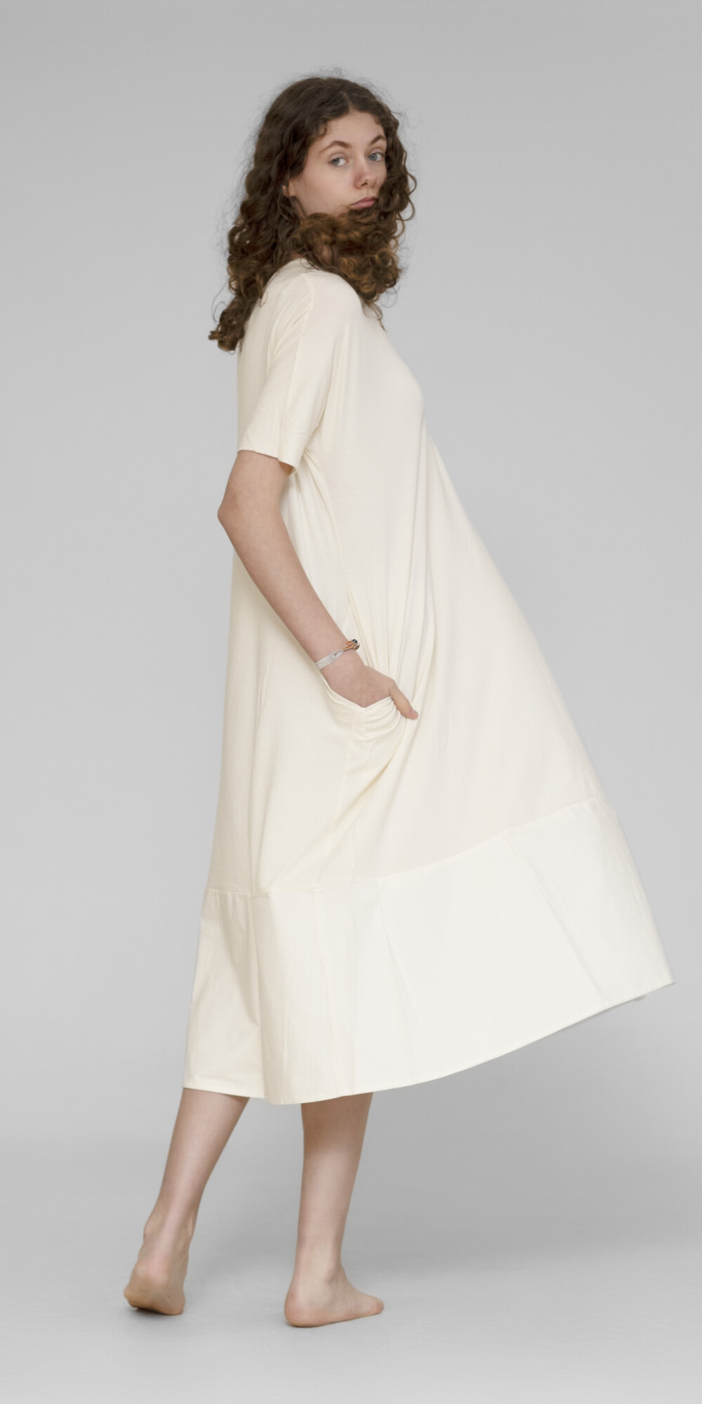 Robe bi matière labo art